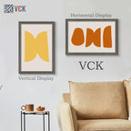 VCK 16x24 Frame Set of 3, Gray Solid Wood Poster Picture Frame, Exclusive Wood Grain, Wall Gallery Frame