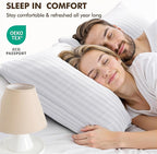 MIULEE 26x26 Euro Pillow Inserts, Firm and Fluffy Decorative Throw Pillows for Couch Sofa Bed, Down Alternative with 100% Cotton Cover Pack of 4