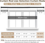 Matte Black Curtain Rod 16-157.5 Inch Iron Extra Long Industrial Commercial Residential Large Spaces Wall Brackets Included Professional Grade Construction