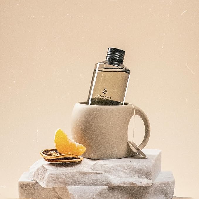 AromaPlan Hotel Scent Diffuser Oil Tea Time 5 Fl Oz (148ml) –Luxury Hotel & Home Fragrance Oil - Non Toxic - Made in USA - Bigger Bottle, Bolder Aroma & Longer Lasting