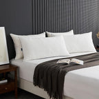 APSMILE Adjustable Shredded Memory Foam Pillows, Luxury Cooling Pillows for Neck Pain, Hotel Bed Pillows for Sleeping, Essentials King Size Pillows for Side/Back Sleeper (White,18"x34")