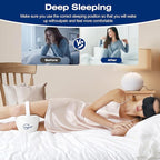 Knee Leg Pillow for Side Sleepers,Leg Pillow for Side Sleeping with Strap-100% Memory Foam Wedge Contour Spacer Cushion for Back,Hip Knee Pregnancy Sciatica Pain Relief Free Sleep Mask Ear Plugs White