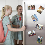 Magnetic Picture Frame 2.5X3.5,Black 10 Pieces,Wallet Size Photo Magnets Sleeves for Refrigerator