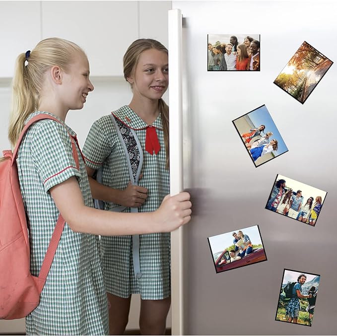 Magnetic Picture Frame 2.5X3.5-20 pack,Wallet Size Photo Magnets Sleeves for Refrigerator