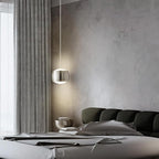 Modern LED Dimmable Pendant Light fixtures,Mini Island Pendant Lighting for Kitchen Island Dinning Room,Bedroom,Bar, Kitchen Island Ceiling Hanging Light Fixtures(Chrome-3-Pack)