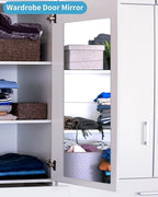 Shatterproof Wall Mirror Full Length for Bedroom, Acrylic Gym Mirrors For Home, Extra Thick: 0.1 inch, 10 x 10 inch x 4 Pcs, Workout Mirrors Safe for Kids, Over The Door, Long Wall Mounted