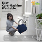 Easy-Going 6 Pieces Recliner Loveseat Stretch Sofa Slipcover Sofa Cover Furniture Protector Couch Soft with Elastic Bottom Kids, Spandex Jacquard Fabric Small Checks Navy