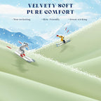 Cooling Comforter King Size, Double-Sided Cooling Blanket for Hot Sleepers & Night Sweats, Arc-Chill Q-Max > 0.4 Breathable Ice Blanket, Lightweight Cold Comforter (108''x90'', Light Green)