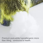 Fur Reading Pillow w/Unique Camo Colors, Fluffy Cozy Bed Rest Pillow Lounge Cushion with Arms for Adults & Kids, Back Pillow for Sitting in Bed Couch Chair, Functional Bed Wedge Pillows