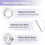 Table Number Holders 20Pcs - 2 Inch Mini Place Card Holder Short Table Number Stands for Wedding Party Graduation Reception Restaurant Home Centerpiece Decorations Office Memo (Silver)