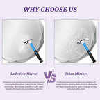 Bathroom Mirror for Wall, 24" x 24" Circle Bathroom Vanity Mirror, Beveled Edge Frameless Wall Mount Vanity Mirror, Decorative Round Irregular Beveled Edge