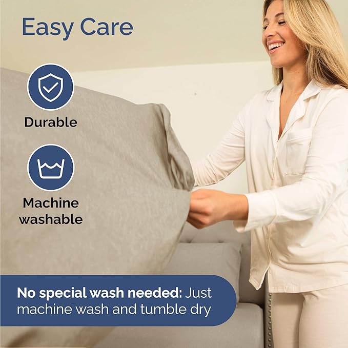 Twin Size 3 Piece Sheet Set - Comfy Breathable & Cooling Bed Sheets Set - Hotel Luxury Bedding for Women, Men, Kids, Teens, Boys & Girls - Deep Pockets, Soft & Wrinkle Free - Beige (Heathered Sheets)