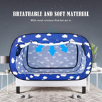 Bed Tent Twin Bed Canopy Tents Portable Dream Tent for Adult Indoor Sleeping Tents with 2 Doors Breathable Private Space Tents, Cloud