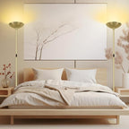 BoostArea Dimmable Floor Lamp,30W 3000LM Super Bright LED Torchiere Standing Lamp with Remote & Touch Control,71 in Tall Pole Sky Modern Floor Lamps for Living Room Bedroom Office,2700k-6500k,Gold