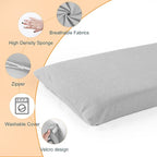 MABOZOO Bed Gap Filler Cushion, Long Thick Filler Bolster Pillow Stopper for Headboard Space Gap, Bed Mattress Extender Bed Wedge Pillow (Gray, 1.2X8X79inch)