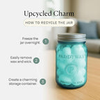 Paddywax Scented Candles Relish Collection Soy Wax Artisan Candle in Glass Jar with Lid, 9.5-Ounce, Ocean Tide + Sea Salt