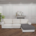 Easy-Going Sectional Couch Covers for Dogs L Shape Sofa Cover Reversible Sofa Slipcover Chaise Lounge Cover Furniture Protector Cover for Pets Dog Cat (42 x 52 inches, Gray/Gray)