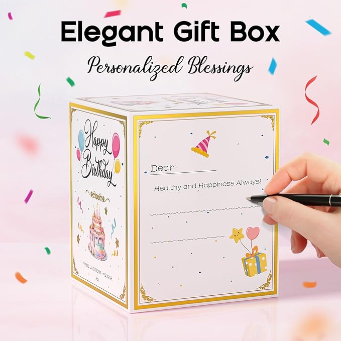 21st Birthday Candles Gifts for Women- 9 oz Happy Birthday Candle with Vanilla Birthday Cake Scent, Gifts for Women & Men, Friendship Ideas