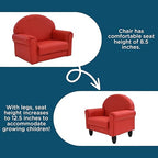 Children's Factory As We Grow Toddler Chair, Red, CF805-196, Flexible Seating for Daycare or Preschool, Kids Reading Chair, Playroom Furniture
