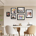 FIXSMITH 4x6 Picture Frame, Black Photo Frames with HD Plexiglass for Wall Hanging or Tabletop Display, 1 Pack