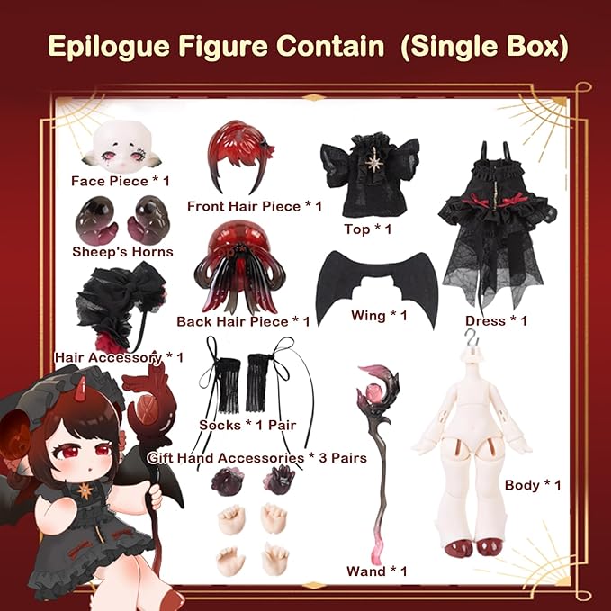 BEEMAI Antu Spirit of The Book Series - Epilogue, 1/12 BJD Dolls Random Design Cute Figures Collectibles Birthday Gift