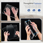 acrylic photo frame- 2Pack Scalloped Picture Frames 8×10 Inch, 15+15mm Thick BlockClear Glass Photo Frame with Thick Block | Modern Home Gift Set (2 Pack, 8X10)