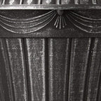 PL20SL Classic Traditional Plastic Urn Planter Indoor/Outdoor, 10" x 12", Brushed Silver