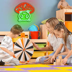 WLHOPE Mushroom Frog Neon Light for Wall Decor - Cute Green Red LED Sign for Bedroom, Kids Room, Home, Bar, Party, Classroom, Game Room