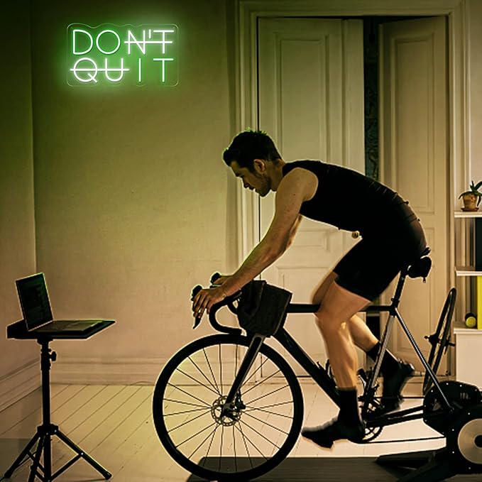 Don't Quit LED Neon Sign for Wall Decor, DO IT Neon Lights Party Decorations, USB Powered Switch LED Lights Adjustable for Office, Gym, Man Cave, Gamer Room Decor