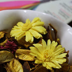 Yellow Potpourri Bags,Lemon Scented Potpourri Bowl Filler,Decorative Dried Flowers, Home Fragrance Sachet of Petal, Bathroom Vase Decor -Mini