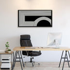 Abstract Wall Art Modern Canvas Art Wall Decor Minimalist Wall Art Geometric Line Canvas Artwork Print Paintings Black And White Wall Art Modern Picture For Bedroom Art Office Home Wall Decor 20"X 40"