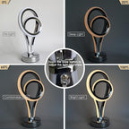 Energetic Modern Spiral Table Lamp, Touch Control Dimmable LED Nightstand Lamp, 7 RGB LED Colors & 10 Light Modes Bedroom lamp, Unique Design Lamps for Home Decor Living Room Bedroom Office