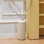 Farmhouse Large Ceramic Vase for Living Room Bedroom 15.75'' Flower Vase for Fake Plant Home Decor Office Table Shelf Fireplace Centerpieces Retro Vintage Classic Modern Rustic