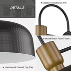 Outdoor Barn Light Gooseneck Barn Light, Farmhouse Exterior Wall Mount Light Vintage Wall Lighting Fixture Industrial Sconce Lantern for Porch, Entryway, Garage, Black, 1 Pack