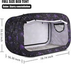 Bed Tent Full Bed Canopy Portable Dream Tent for Adult Indoor Sleeping Tents with 2 Doors Breathable Private Space Tents, Starry Constellation