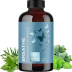 Breathe Essential Oil for Diffuser - Invigorating and Refreshing Breathe Essential Oil Blend with Eucalyptus Peppermint Tea Tree and Mint for Diffusers for Home and Shower Aromatherapy (4 Fl Oz)