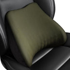 Soft Lumbar Support Pillow for Driving Seat 100% Memory Foam Lumbar Pillow for Lower Back Pain Relief, Lumbar Support Cushion for Car Seat, Office Chair - Army Green