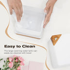 ASAKUKI 700 ml Premium Essential Oil Diffuser, 5 in 1 Ultrasonic Aromatherapy Fragrant Oil Vaporizer Humidifier, Timer and Auto-Off Safety Switch, 7 LED Light Colors