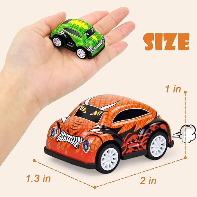 Vileafy 30 Pack Pull Back Cars for Kids – Mini Metal Toy Cars with Plastic Chassis, Assorted Die-Cast Vehicles, Classroom Prizes for Students, Treasure Box Toys, Party Favors & Rewards