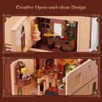 PANTASY Vintage European Grand Theater Building Set-Modular Model with Crystal Chandelier, Transparent Dome&Expandable Street Scenes Retro Collectible Theater Architecture for Adults &Home Décor Gift