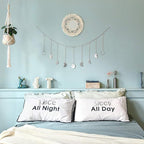 Mkono Moon Phase Wall Hanging Boho Aesthetic Room Decor Metal Moons Garland Hanging Art Bohemian Home Decoration for Girls Room Nursery Bedroom Livingroom Dorm, Ideal, Silver, 50"