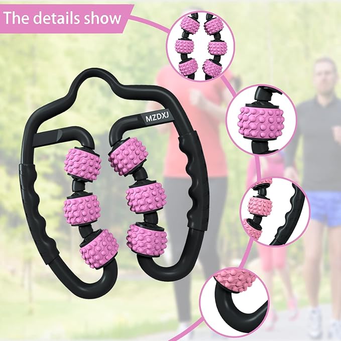 Cellulite Massage Tool Deep Fascia Massager & Dimpled Skin Remover for Legs - Anti-Cellulite Roller Tech with Lymphatic Drainage, Smooth Skin & Pain Relief for Thighs & Buttocks Sculpting