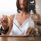 Incense Sticks, Cherry Blossom Incense, Made with Natural Ingredients, Hand Rolled Aromatic Masala, 40 Stick Pack, 45-60 Minute Burn Time, Best for Home Fragrance, Meditation, Yoga, Spiritual Healing