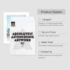 SIGNWIN Adhesive Canvas Poster Washed Out Tropical Island Palm Tree Beach Landscape Nature Wilderness Photography Realism Decorative Rustic Cozy Zen for Living Room, Bedroom, Office - 11"x14"x4