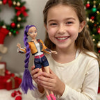 2025 New 11.5'' Demon Hunter Doll,Made to Move Demon Hunter Doll,Collectible Display Figure Dolls Set,Birthday Gifts for Kids Girls Fans (D-3pcs)