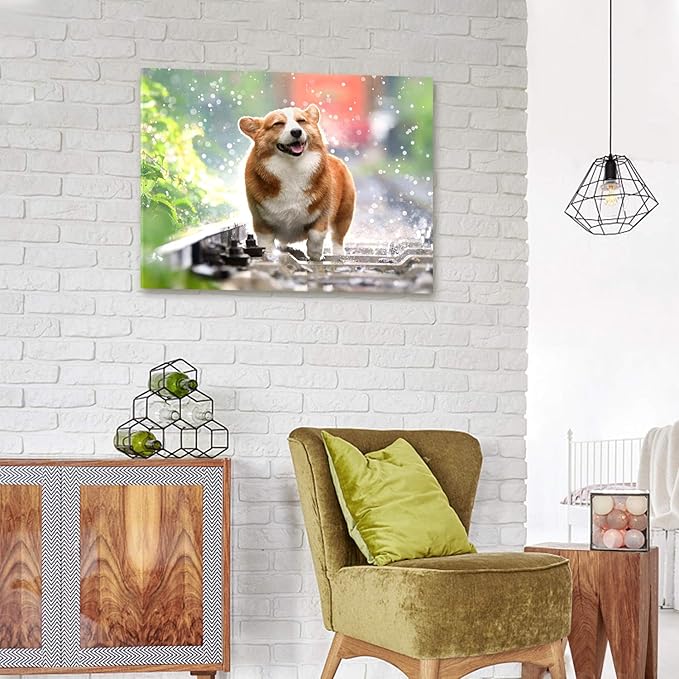 Personalized Photo to Canvas Print - Canvas Prints With Your Photos on Custom Wall Art for Bedroom, Living Room, Wedding Baby Pet Family Picture Framed Wall Art (8" W x 6" H)