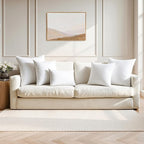 MIULEE 22x22 Pillow Inserts,Set of 2 100% Virgin Microfiber with Cotton Cover Throw Pillows for Couch Sofa and Bed