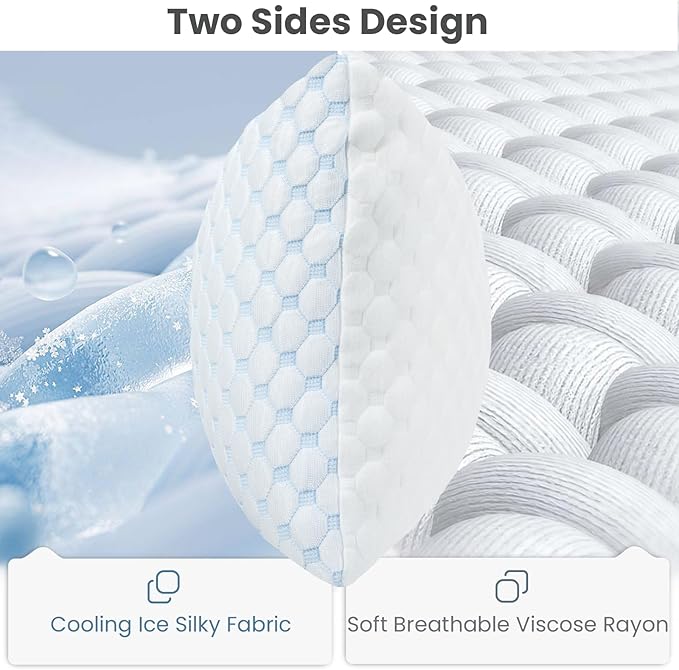 Shredded Memory Foam Pillows for Travel Cooling Pillows for Hot Sleepers Support Adjustable Travel Pillow with Extra Fill