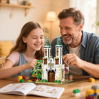 Reobrix St.Andrew's Church Architecture Building Kit with LED Lights,MOC Street Modular Collectible Display Kit,Construction Building Model Set,Home Office Decor,Idea Gift for Adults and Teen,3087 PCS