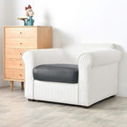 Yates Home PU Leather Couch Sofa Cushion Slipcover Water-Proof Elastic Chair RV Seat Covers Loveseat Sofa Furniture Protector Slip Cover for Settee Seater Replacement in Living Room（Chair, Gray）